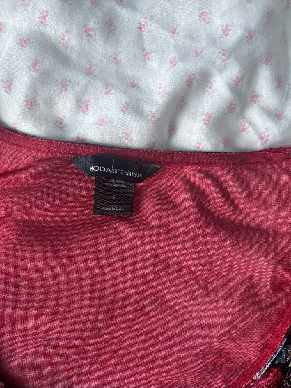 vintage floral velvet long sleeve - Picture 3 of 3